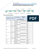 7.3.2.5 Packet Tracer - Verifying IPv4 and IPv6 Addressing