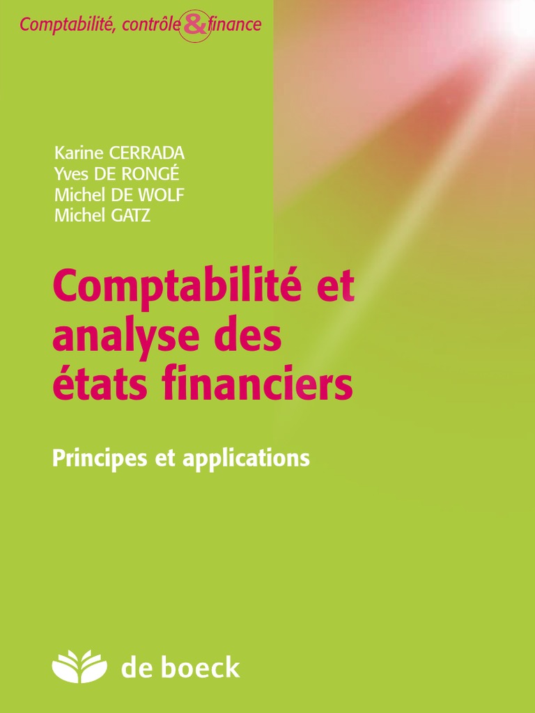 Fondements De La Comptabilité Financière 4e édition Pdf PDF | PDF | Bilan comptable | Comptabilité