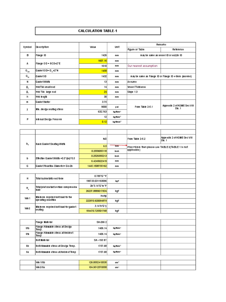 Flange Excel New | Download Free PDF | Mechanical Engineering | Nature