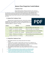 Rumus Past Continuous Tense Fungsi Dan Contoh Kalimat