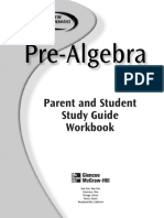 Pre-Algebra Student-Parent Study Guide PDF