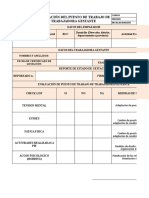 Registro de Puesto de Trabajo - Madre Gestante