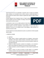 5 Reglamento Interno de Seguridad y Salud en El Trabajo