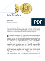 In Her Own Words: Nobel Lecture in Absentia, December 7, 2013