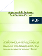 Angeline Bakkila Loves Reading Non Fiction