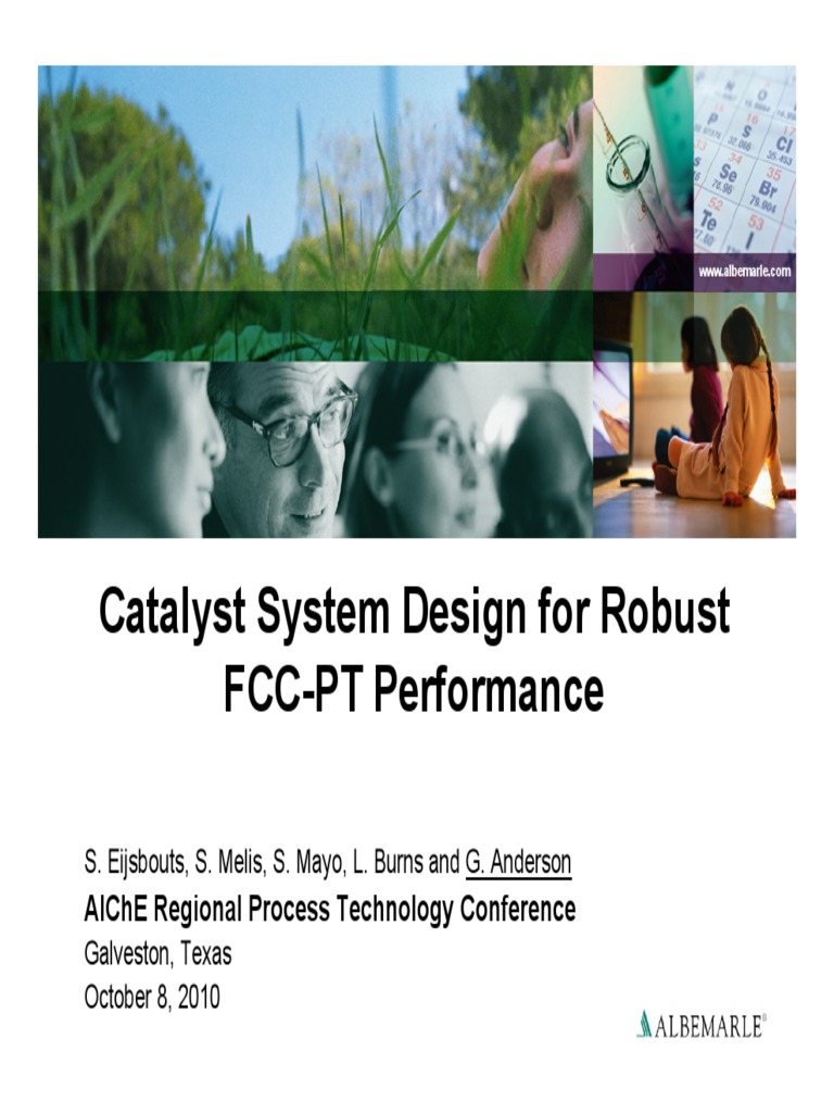 Optimizing FCC-PT Catalyst Design | PDF | Cracking (Chemistry ...
