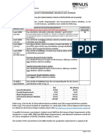 NUS Life Sciences Major Requirements