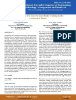 CFD Analysis of A Gas Turbine Blade Cooling in The Presence of Holes