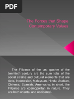 The Forces That Shape Contemporary Values