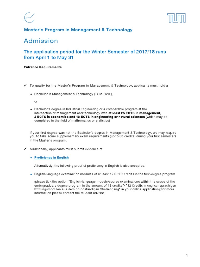 Admission Requirements For M.A.T. – GFTPRJ