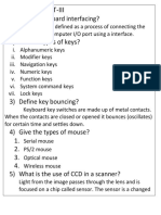 Unit-Iii: 1) Define Keyboard Interfacing?