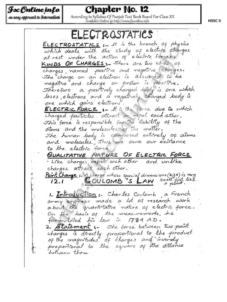 Physics Chapter 12 Notes (Fsconline - Info) PDF | PDF