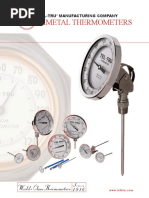 Teltru Bimetal Thermometers Datasheet