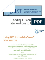 Adding Custom Interventions To LiST
