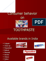 Consumer Behavior On Toothpaste