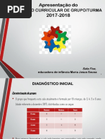 Apresentação do Projeto Curricular de Grupo 2017-2018