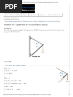 Problem 308 - Equilibrium of Concurrent Force System - Engineering Mechanics Review