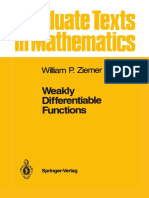 Weakly Differentiable Functions, William P. Ziemer