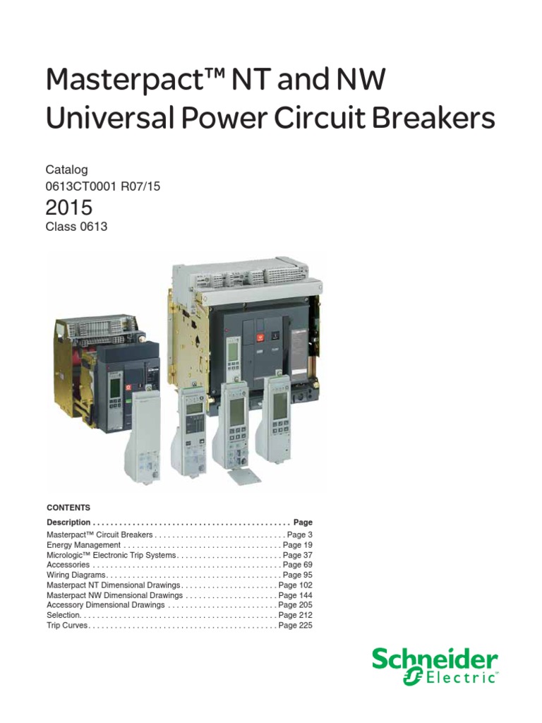 Square D NT and NW Breaker Manual PDF Power Engineering Electrical Components
