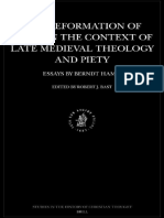 SHCT 110 Hamm, Bast (Eds.) - The Reformation of Faith in The Context of Late Medieval Theology and Piety - Essays by Berndt Hamm PDF