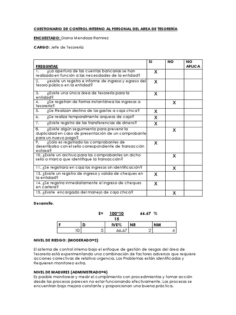 Arqueo de Caja y Control Interno | PDF | Bancos | Cheque