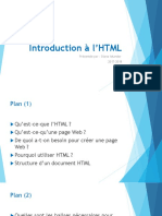 Introduction à l'HTML