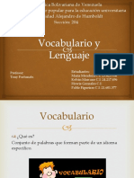 Vocabulario y Lenguaje