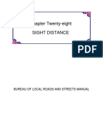 Chapter Twenty-Eight Sight Distance: Bureau of Local Roads and Streets Manual