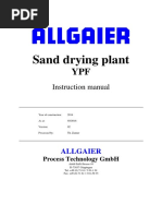 Sand Drying Plant: Instruction Manual