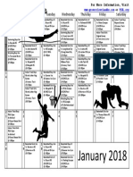 Sports Calendar January 2018