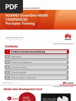 Huawei OceanStor N8500 Clustered NAS V200R002C00 Pre-Sales Training