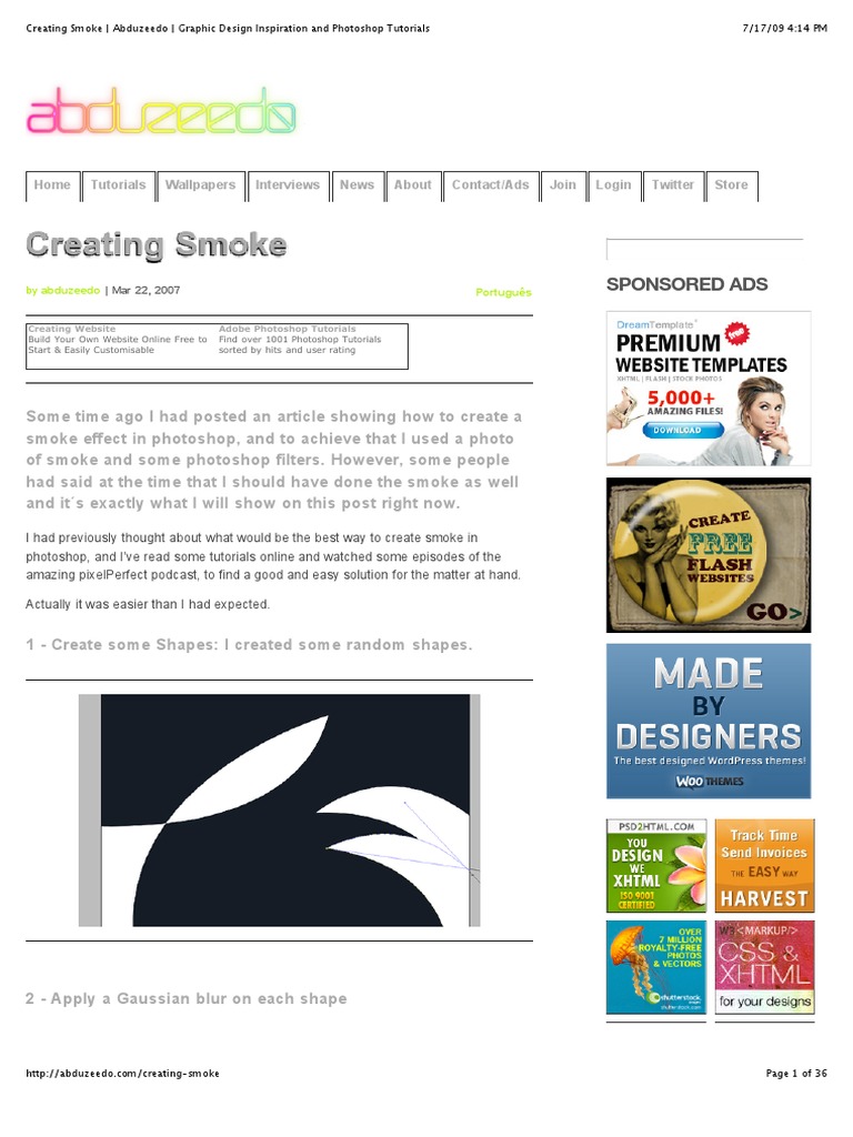 Creating Smoke Sponsored Ads Adobe Photoshop Computing And Information Technology
