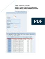 Controle de Material Produzido em WM