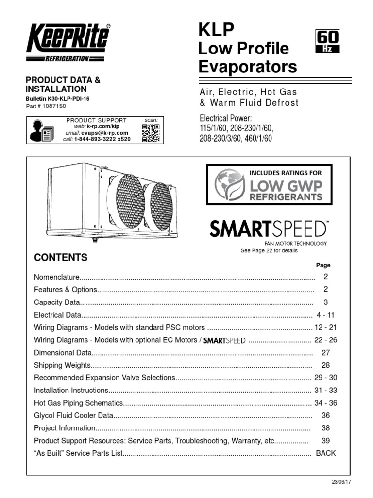 Manual Evaporador Keeprite Electric Heating Thermostat