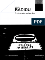 BADIOU, A. em Busca Do Real Perdido PDF