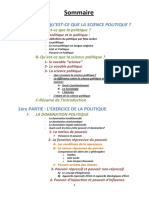 Résumé Module Sciences Politiques