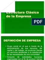 Estructura Clasica de La Empresa