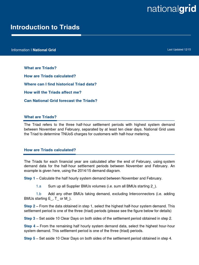 Triad Impact on Industrial Users | PDF | Electrical Grid | Computing