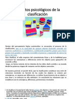 Aspectos Psicológicos de La Clasificación