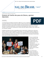 Jornal Do Brasil - País - Estatuto Da F...Não Passa Da Câmara, Apostam Deputados