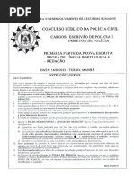 PROVA - Polícia Civil - Inspetor e Escrivão (FDRH - 2013)