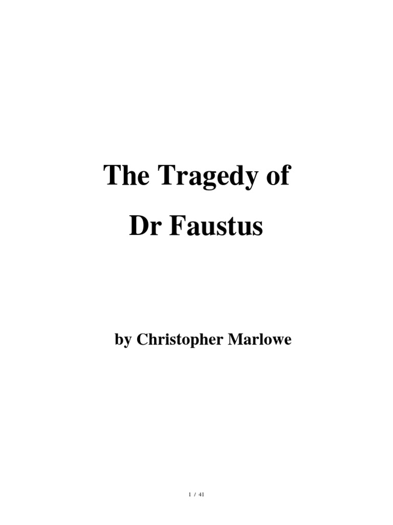 The Tragedy of Doctor Faustus PDF PDF Seven Deadly Sins Christianity