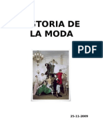 HISTORIA DE LA MODA diferentes modas etc. taller monográfico