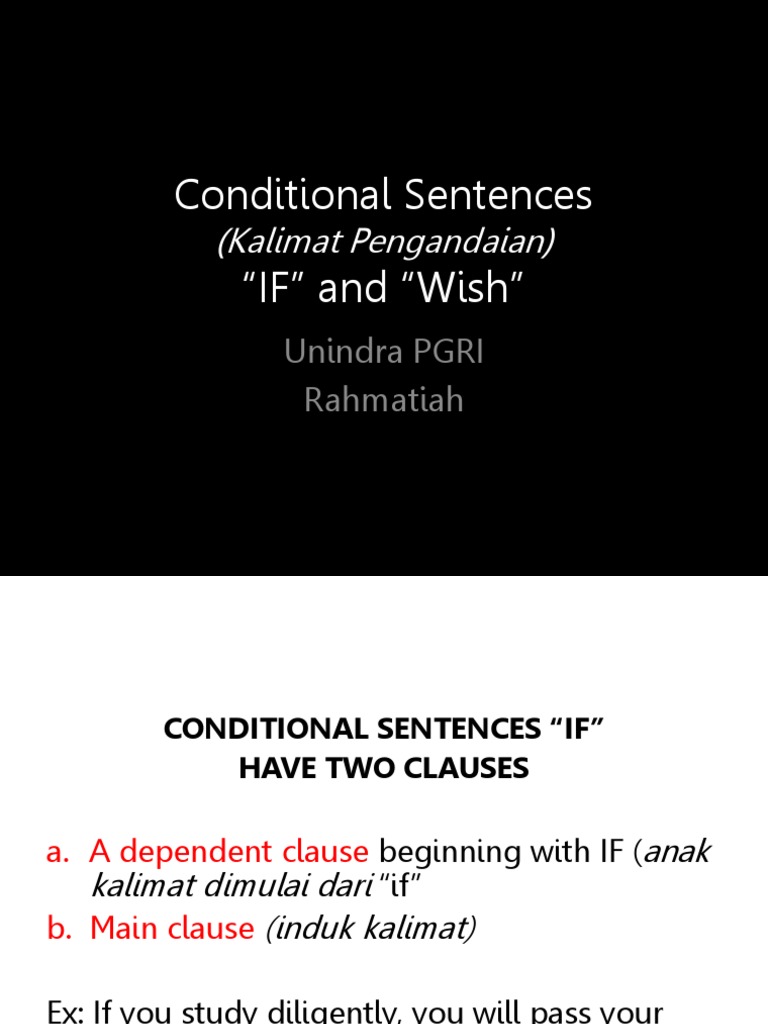 Understanding Conditional Sentences | PDF | Sentence (Linguistics ...
