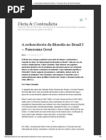 A Redescoberta Da Filosofia No Brasil 1-Panorama Geral
