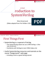 Introduction To Systemverilog: A Brief