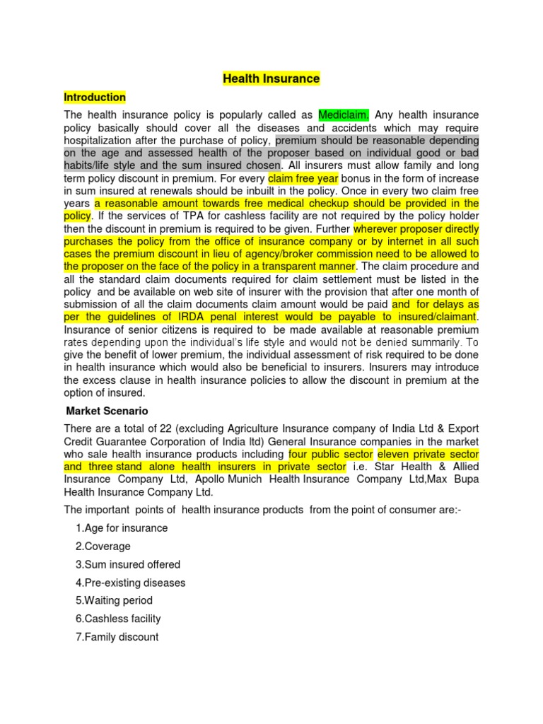 Overview of Health Insurance Policies | PDF | Insurance | Medicaid