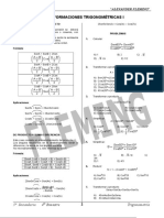 Transformaciones Trigonométricas IFLEMING 5TO