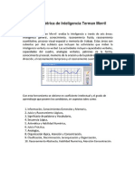 Prueba Inteligencia Terman Merril CI Edades Mentales