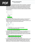 TQM Trivia-Xploring Quality: Quiz #10 - Answer Keys